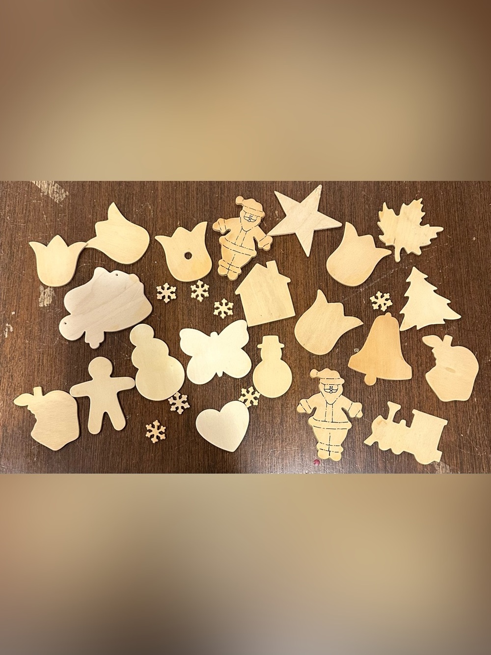 Wooden cut-outs for kids to paint